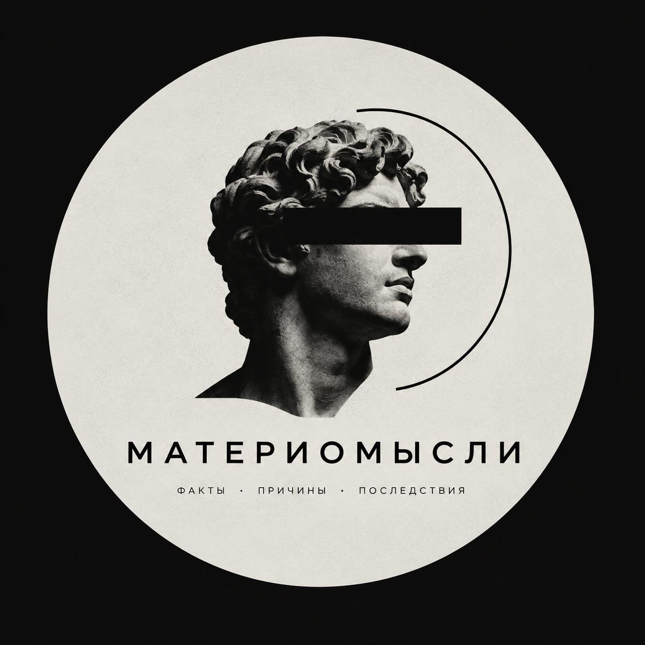 Материомысли: античный бюст с полосой на глазах